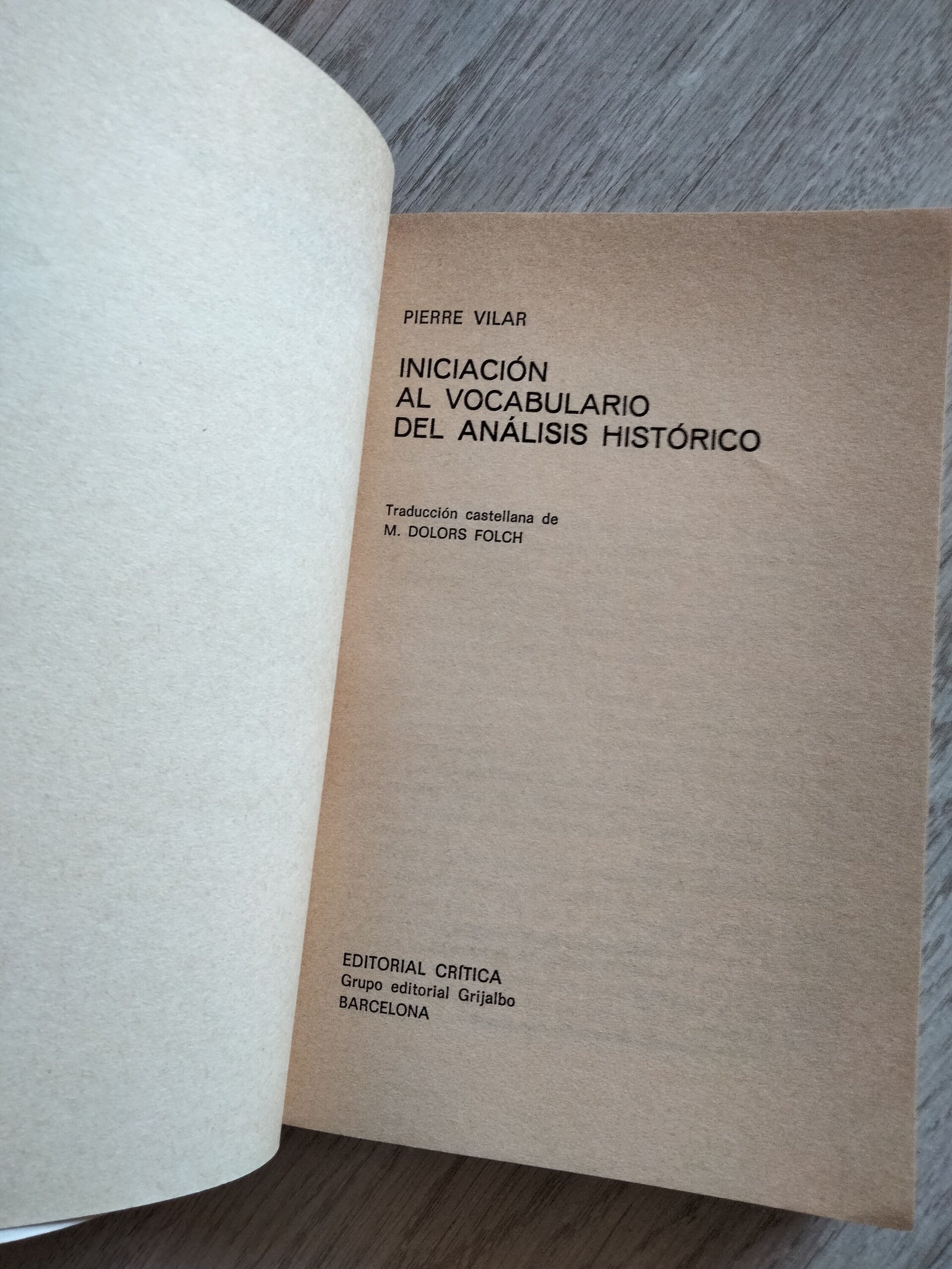 Iniciación al vocabulario del análisis histórico - 4