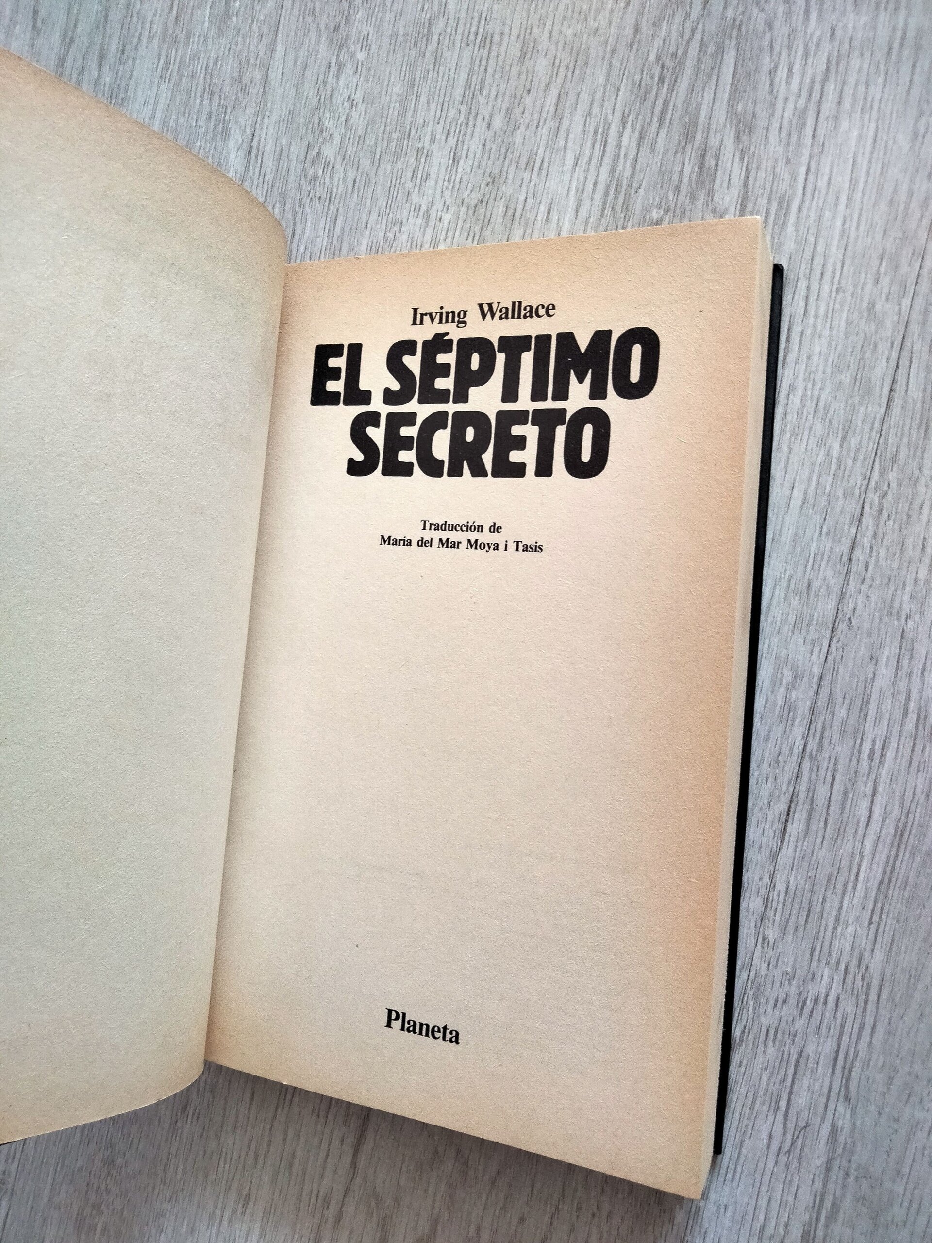 El séptimo secreto - Irving Wallace - libro - 5