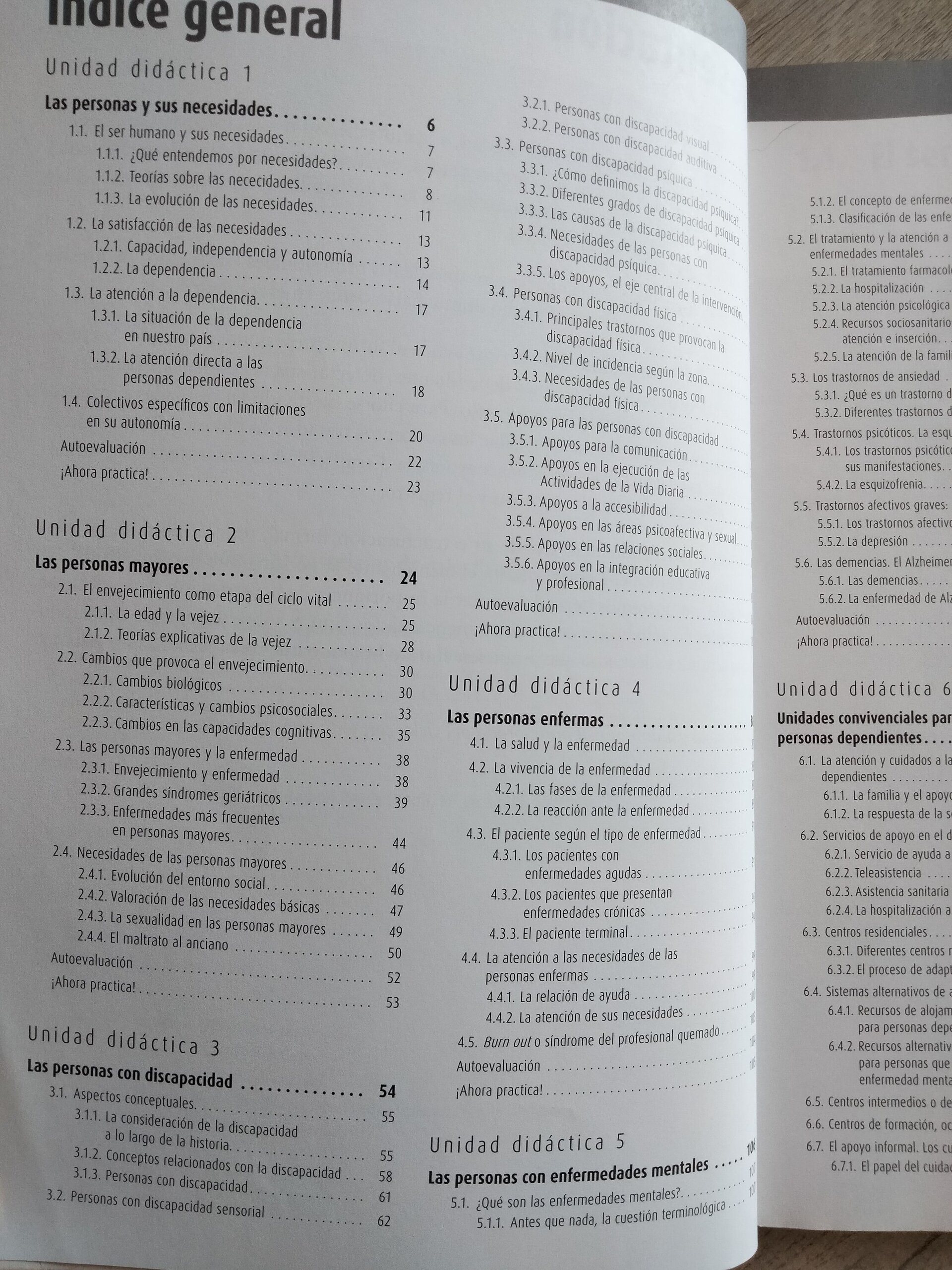 Necesidades físicas y psicosociales de colectivos específicos - 4