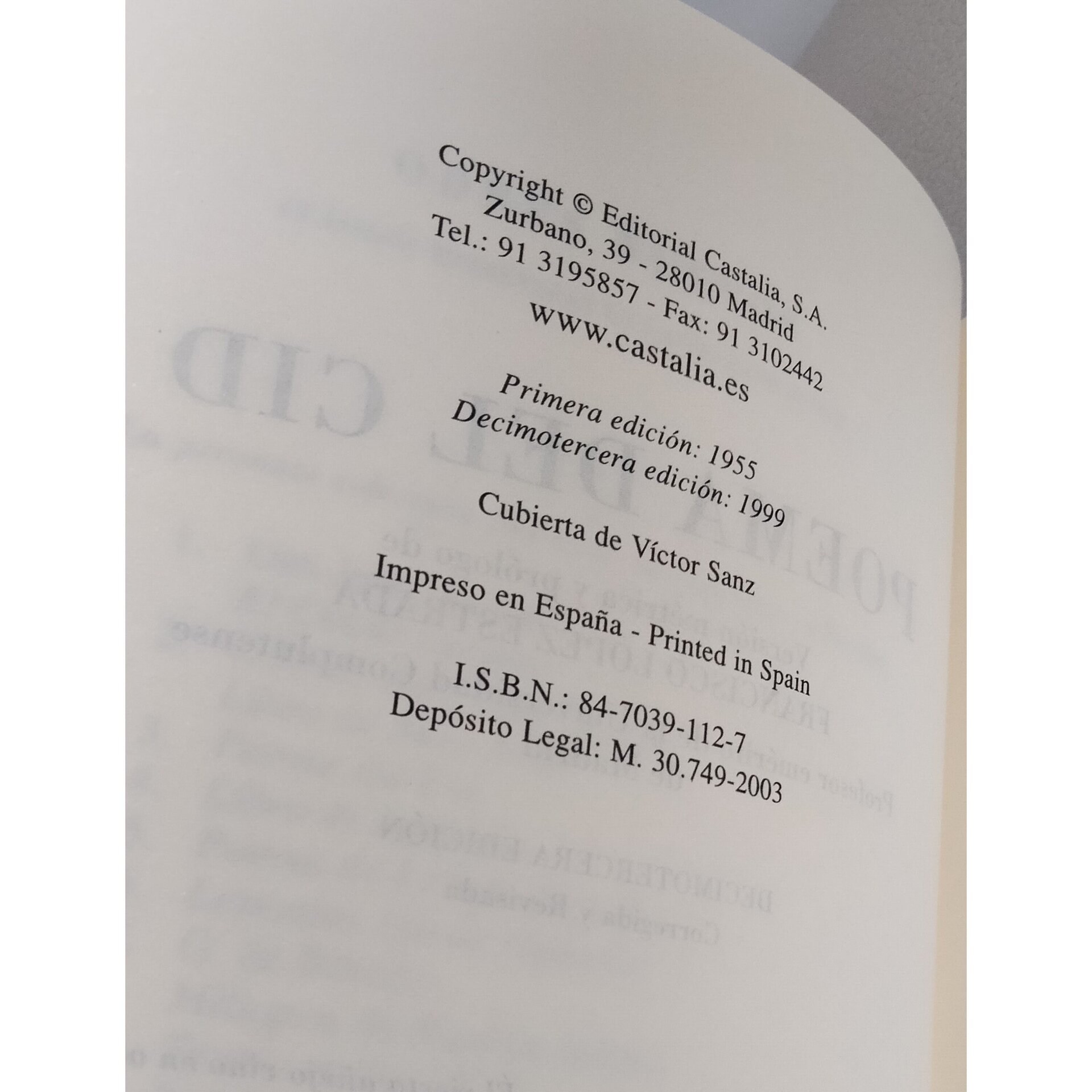 Poema del Cid / autor: Anónimo - 6