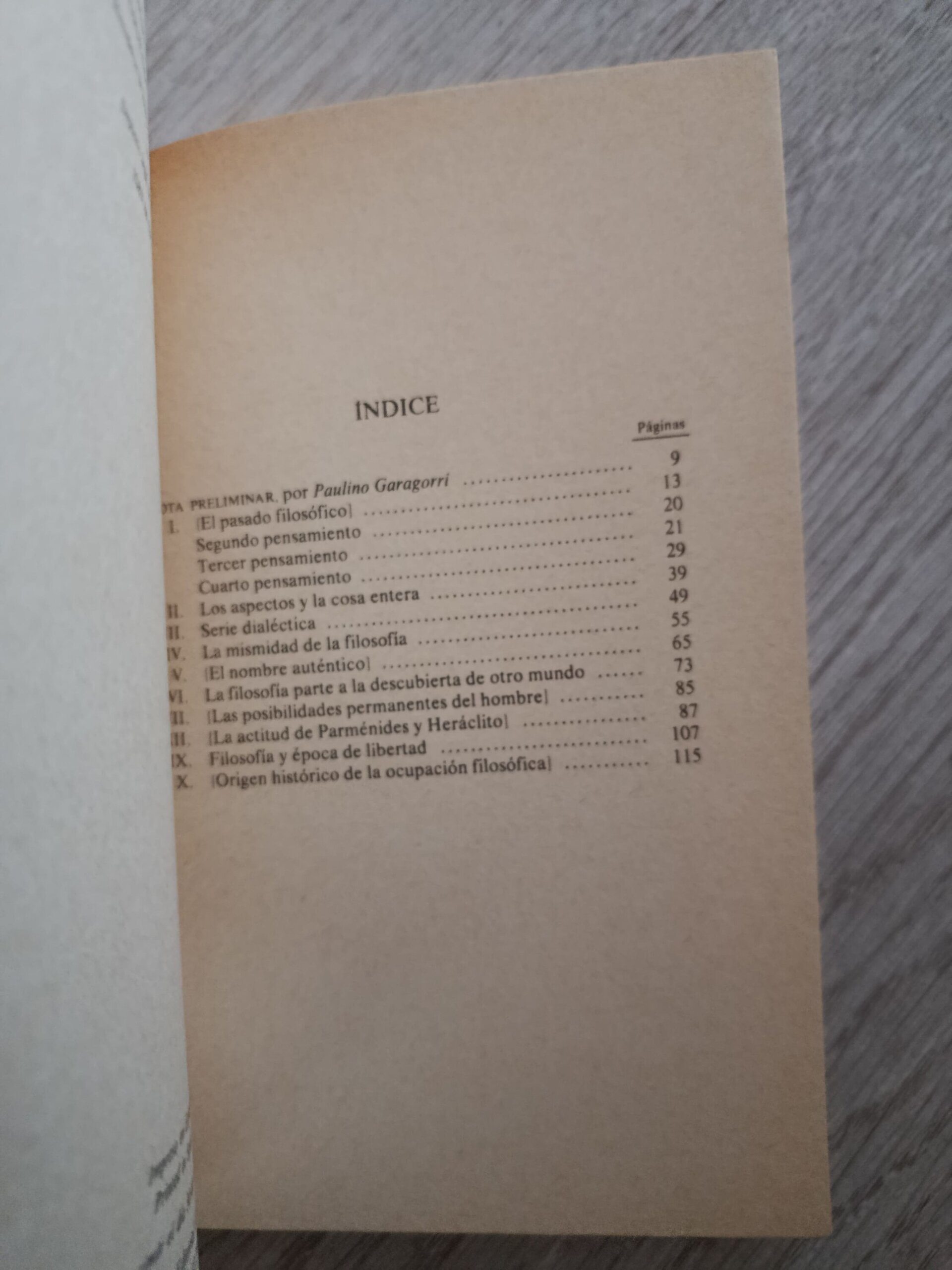 Ortega y Gasset - Origen y Epílogo de la Filosofía - 6