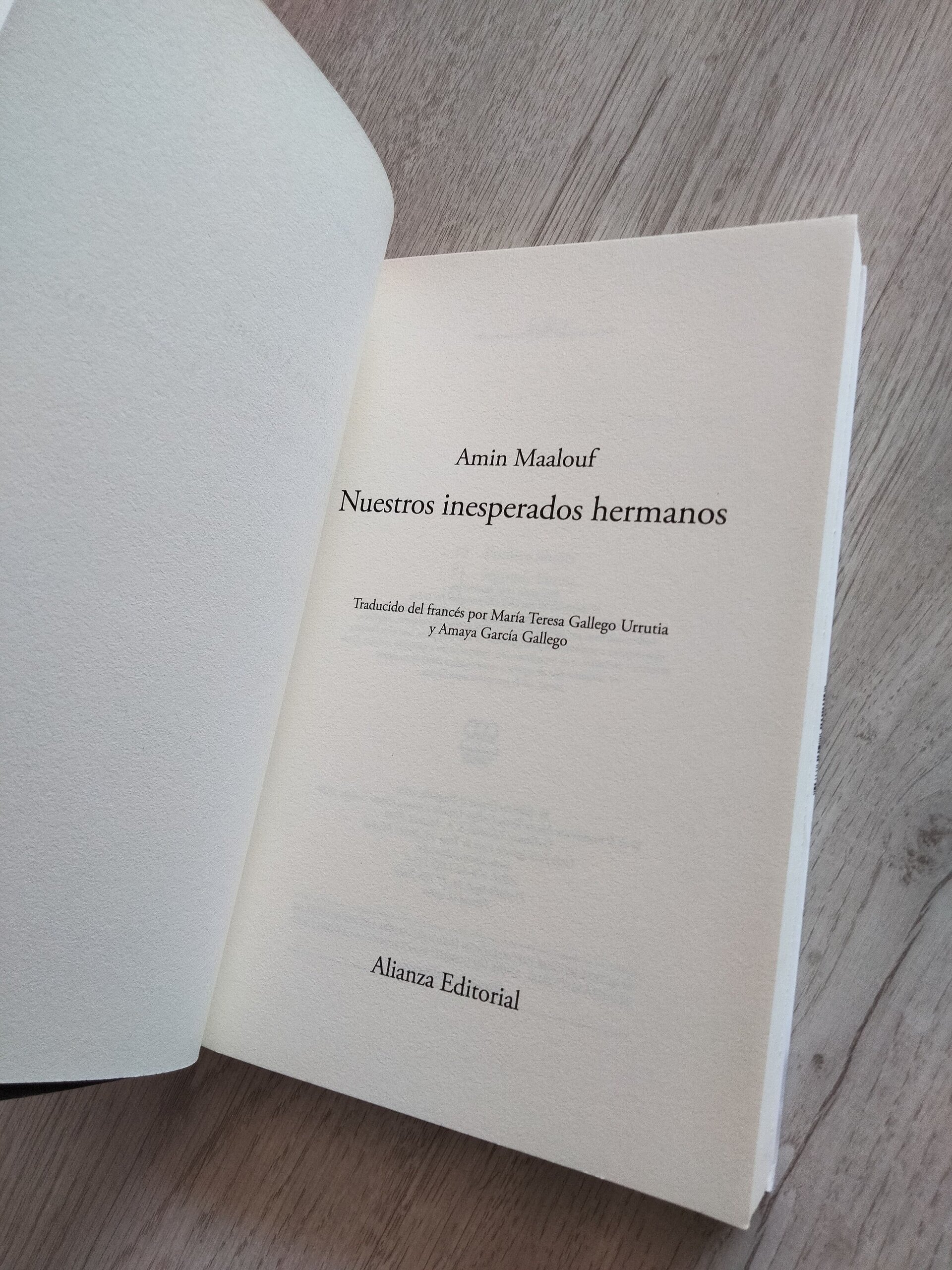 Amin Maalouf - Nuestros inesperados hermanos - 5