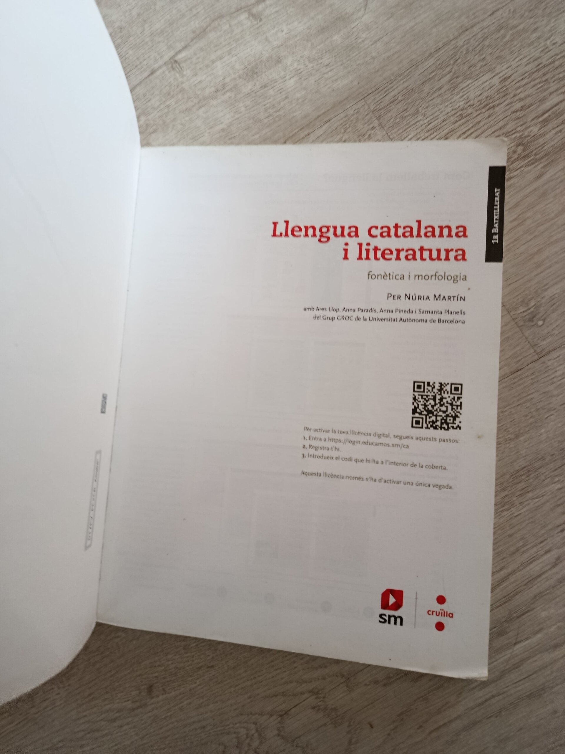 Llengua Catalana i Literatura Batxillerat 1 - 6