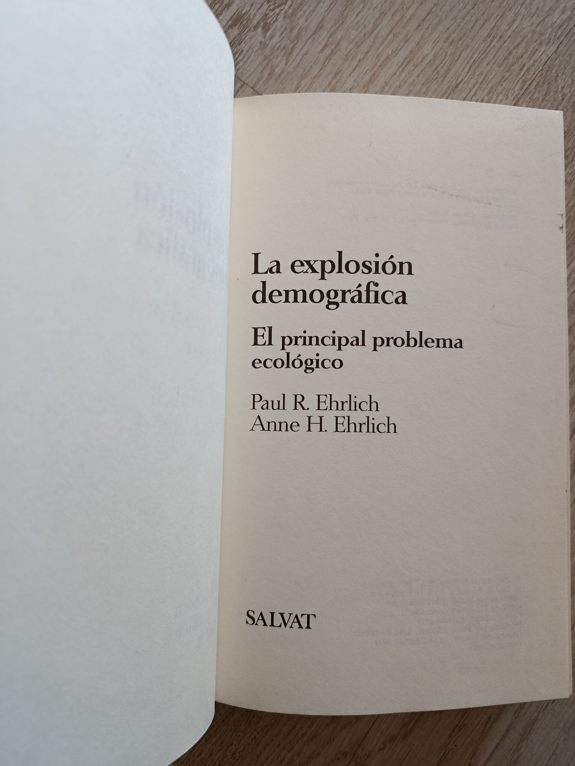 La explosión demografica - El principal problema ecológico - 5