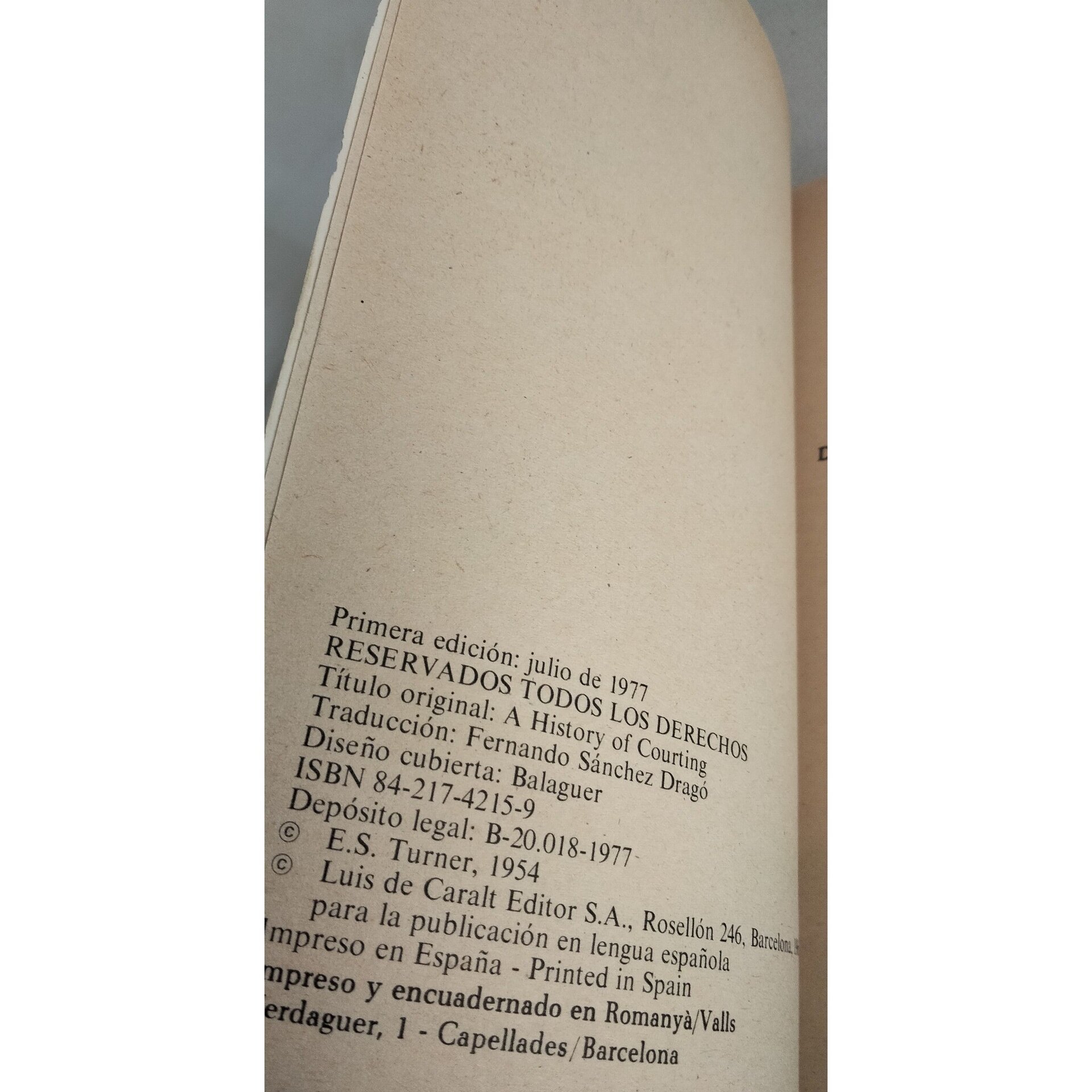 Historia de la galantería / autor: E.L. Turner - 6