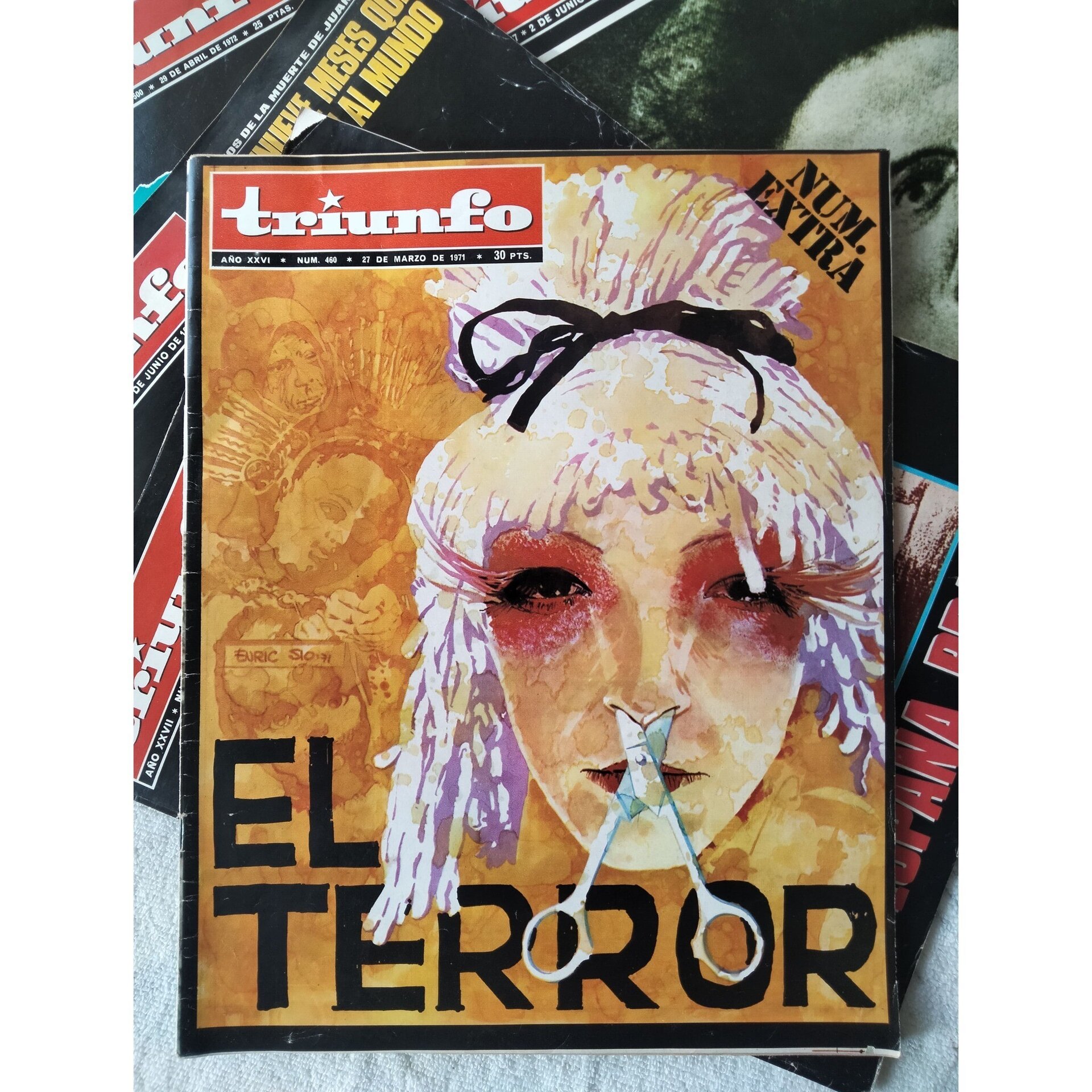 Lote 5 revistas Triunfo 1971 - 1973 - 3