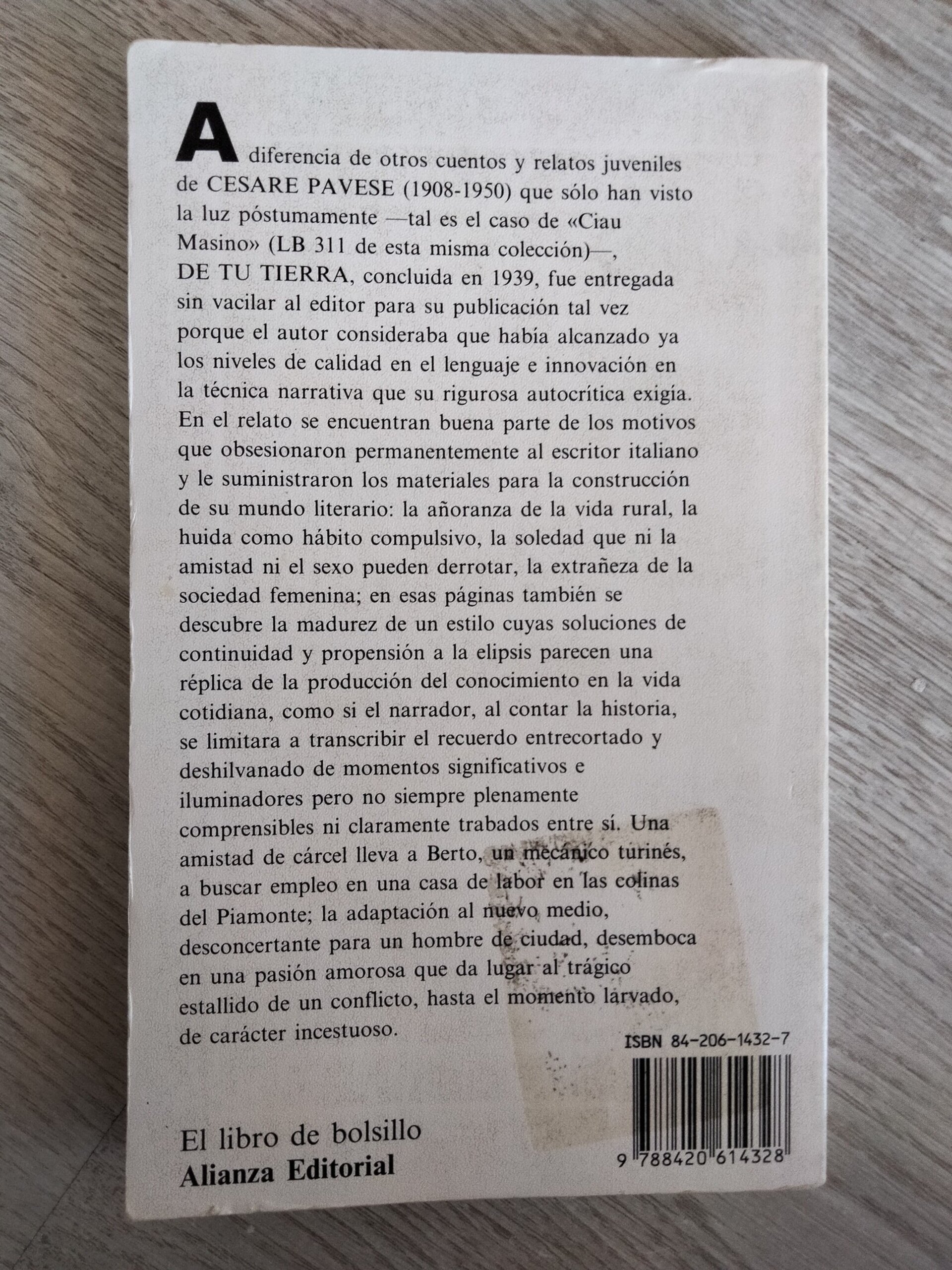 Cesare Pavese - De tu Tierra - 2