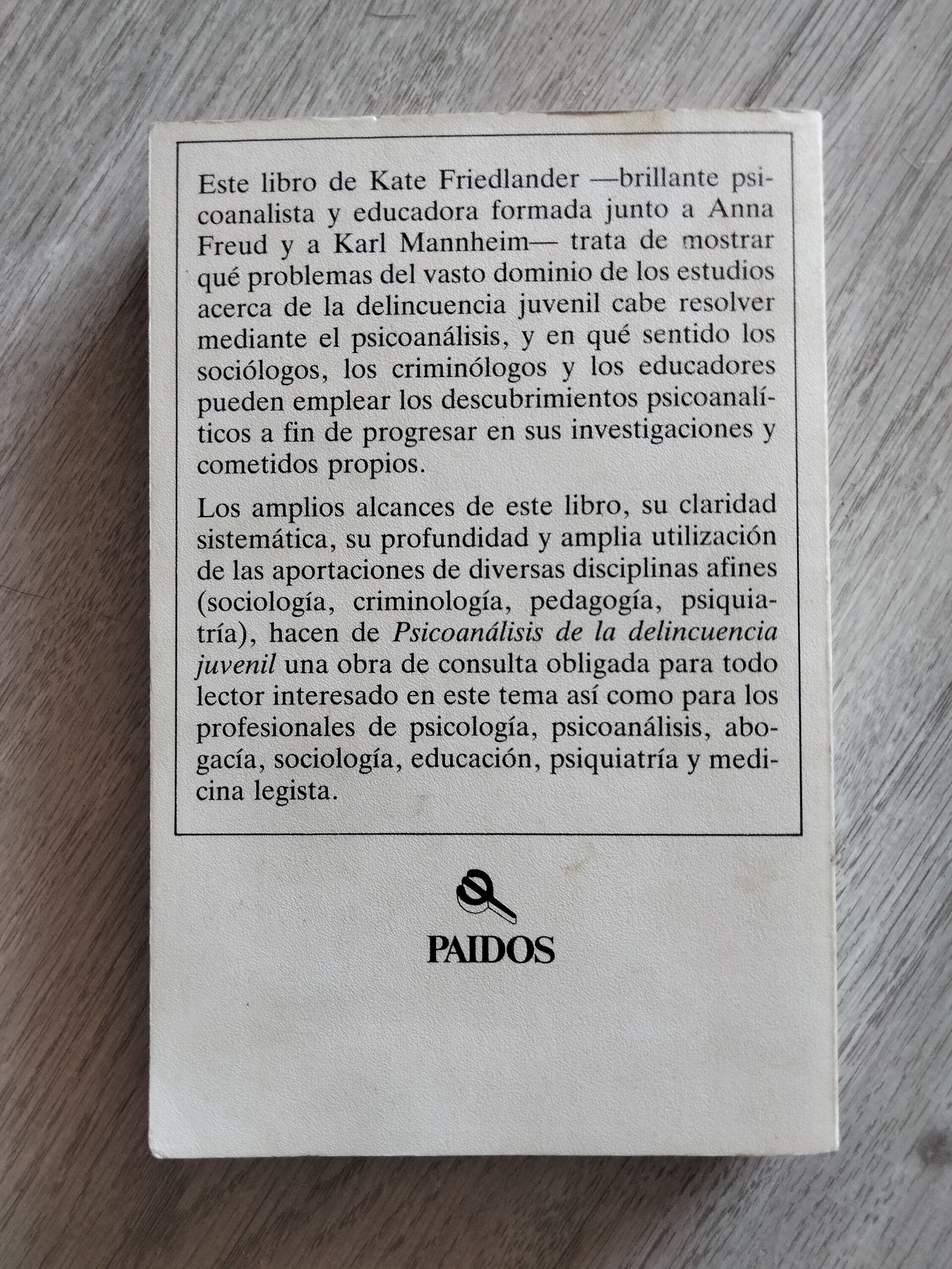 Psicoanálisis de la delincuencia juvenil - 3