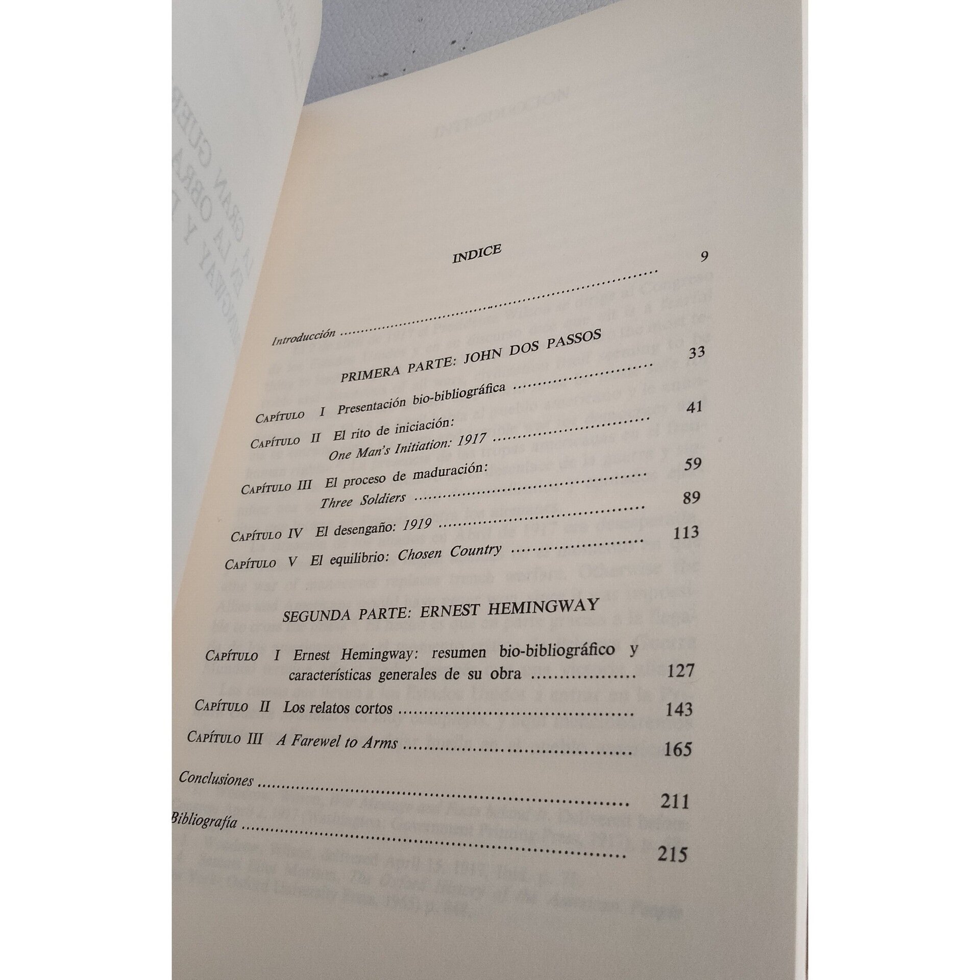 La gran guerra en la obra de Hemingway / autor: Pilar Marin Madrazo - 7