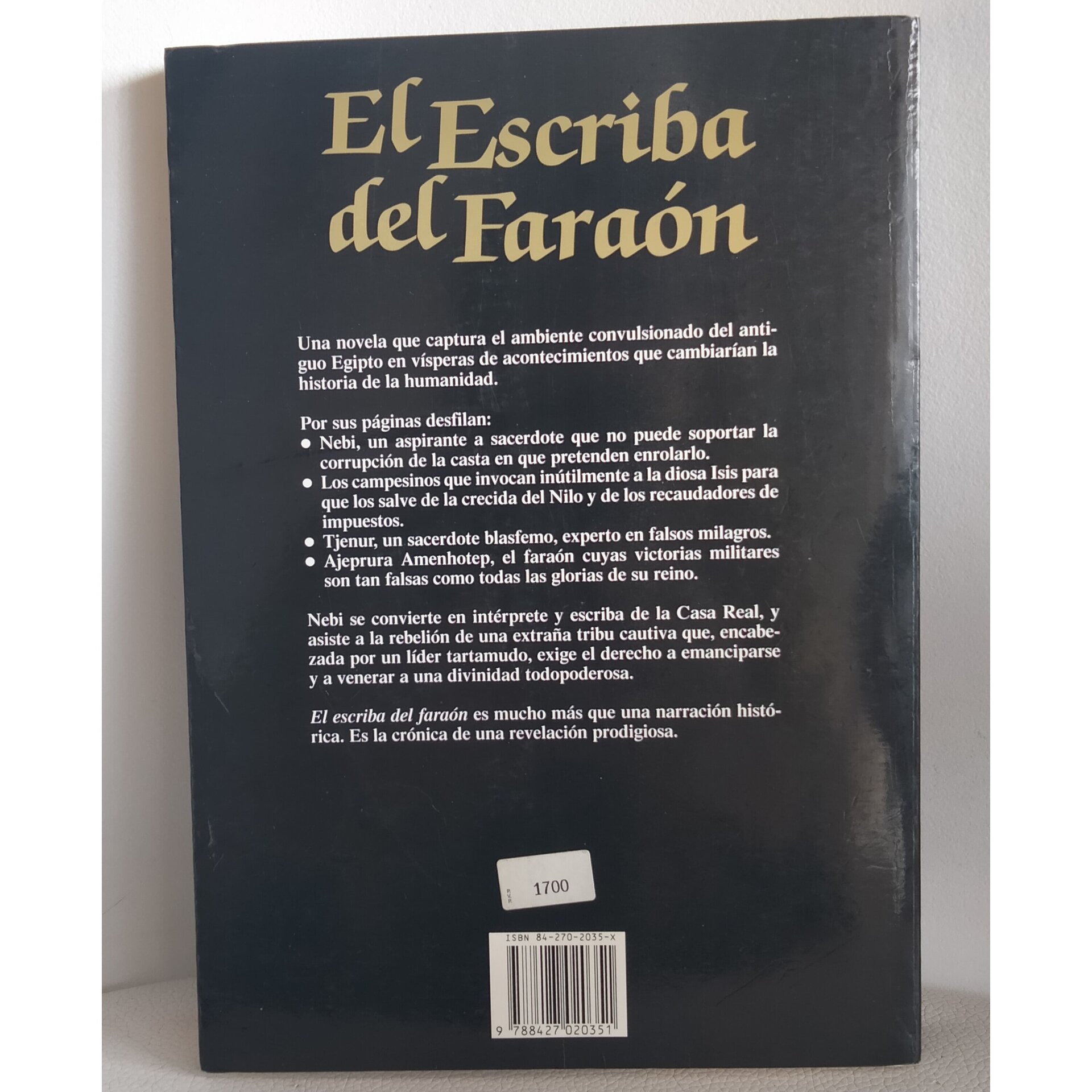 El escriba del faraón / autor: César Vidal - 2